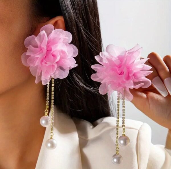 Pink earrings