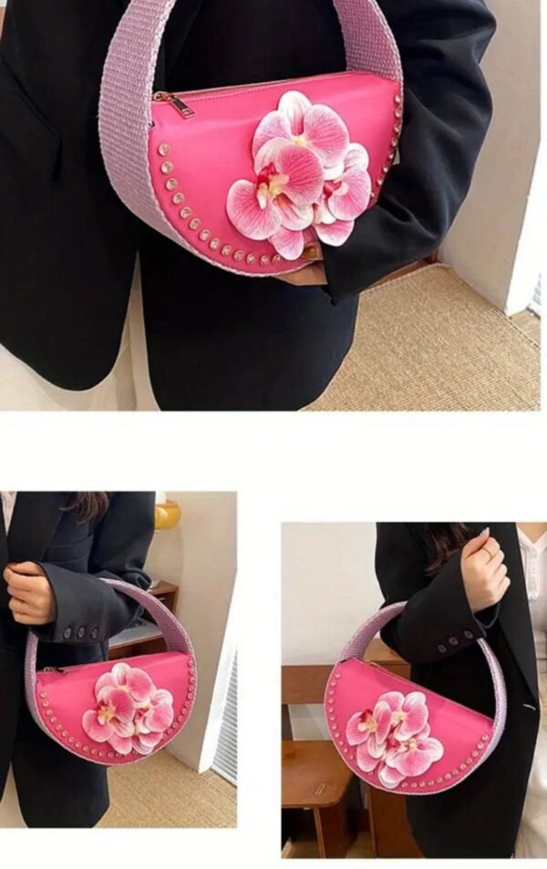 Half circle Flower bag